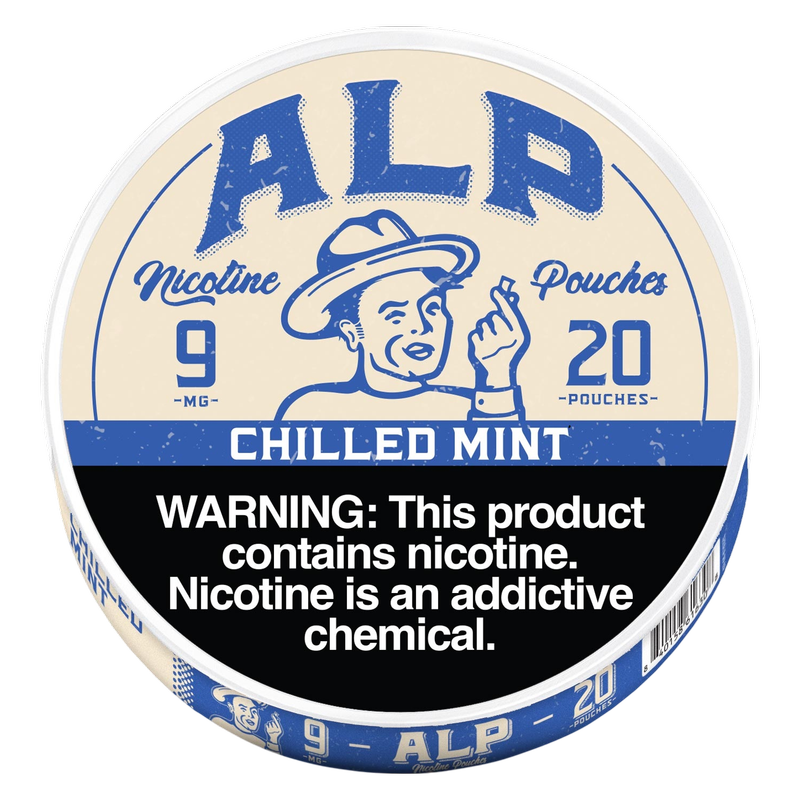 ALP Chilled Mint Nicotine Pouches, 9mg