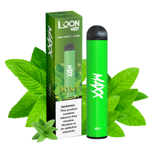Loon MAXX Mint Disposable Vape 6.5ml 6% Nicotine 2000 Puffs