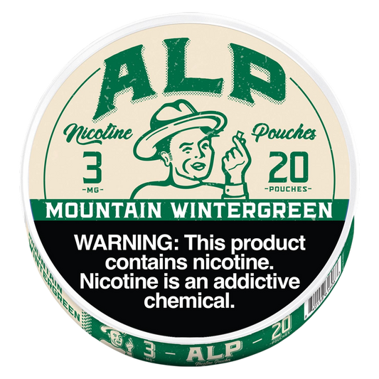 ALP Mountain Wintergreen Nicotine Pouches, 3mg