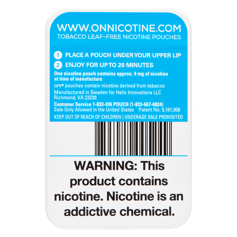 On! Mint Nicotine Pouches 4mg