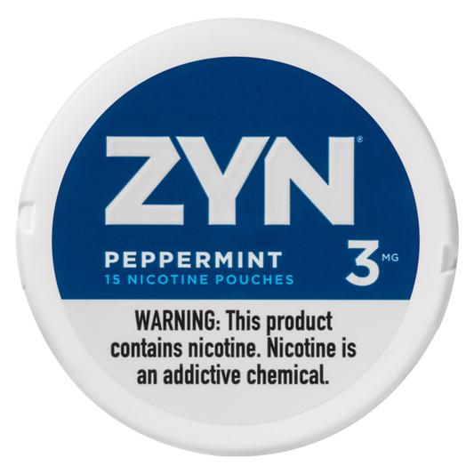 ZYN Nicotine Pouches Peppermint  3mg Tin