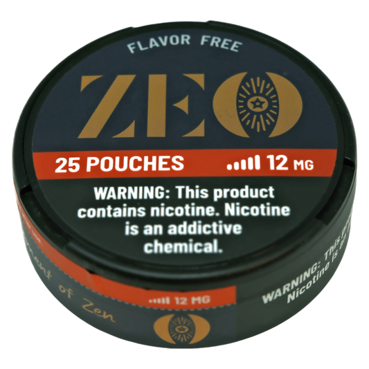 ZEO Nicotine Pouches Flavor Free 12mg