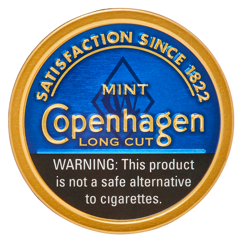 Copenhagen Mint Long Cut Chewing Tobacco 1.2oz