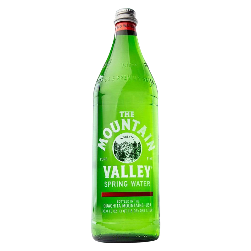 Mountain Valley Spring Water 1L Glass Bottle