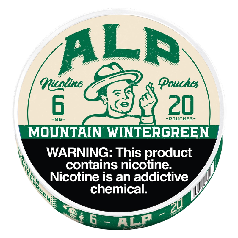 ALP Mountain Wintergreen Nicotine Pouches, 6mg