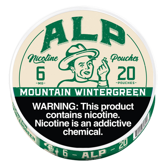 ALP Mountain Wintergreen Nicotine Pouches, 6mg