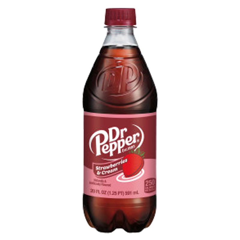 Dr Pepper Strawberries and Cream 20oz Bottle