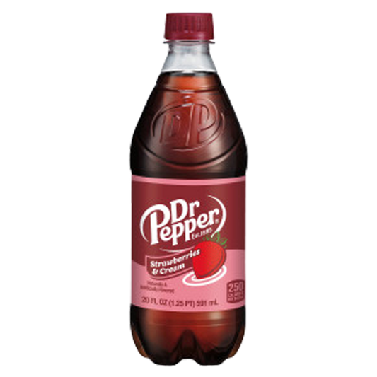 Dr Pepper Strawberries and Cream 20oz Bottle