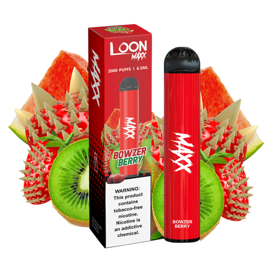 Loon MAXX Bowser Berry Disposable Vape 6.5ml 6% Nicotine 2000 Puffs