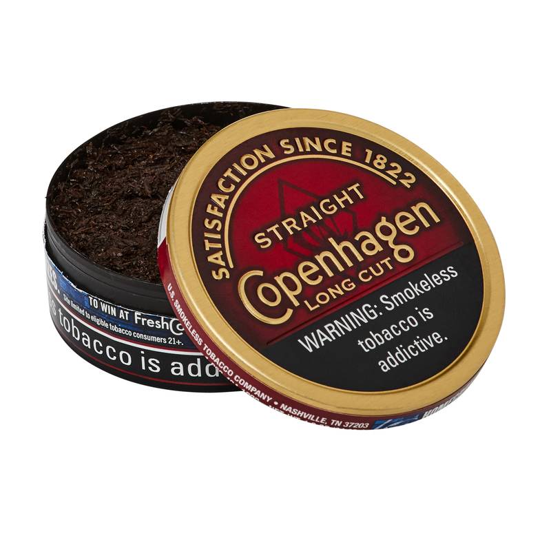 Copenhagen Straight Long Cut Chewing Tobacco 1.2oz