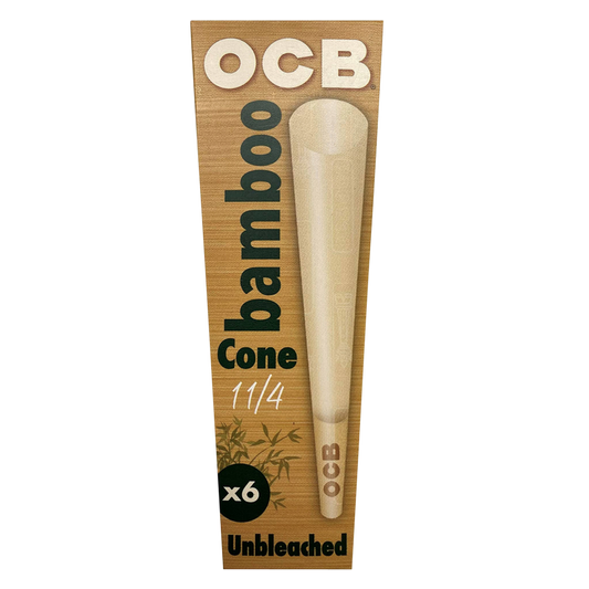 Ocb Bamboo Cone Unblch 1.25 6pk
