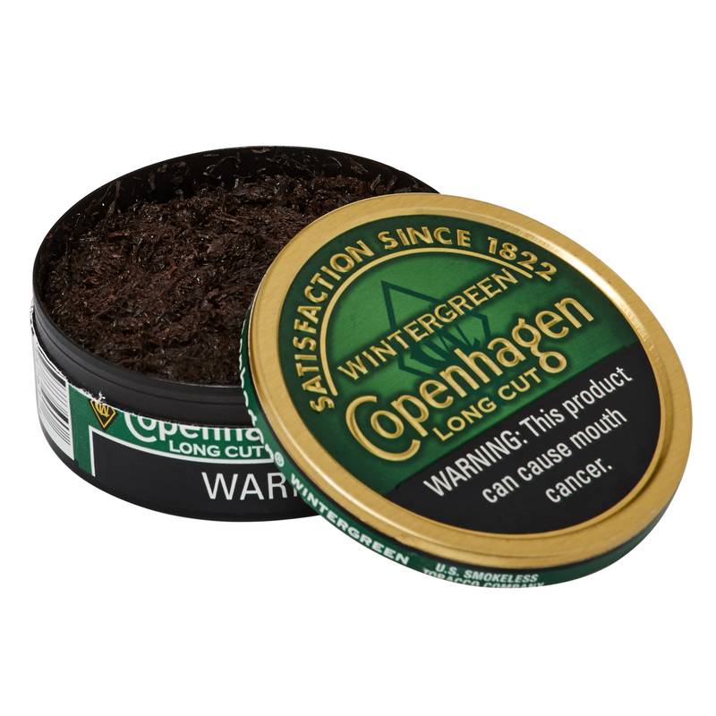 Copenhagen Wintergreen Long Cut Chewing Tobacco 1.2oz