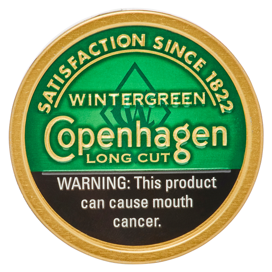 Copenhagen Wintergreen Long Cut Chewing Tobacco 1.2oz