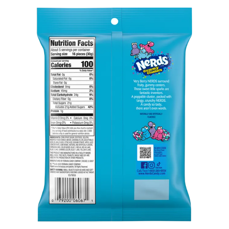 Nerds Gummy Clusters Verry Berry, 5oz