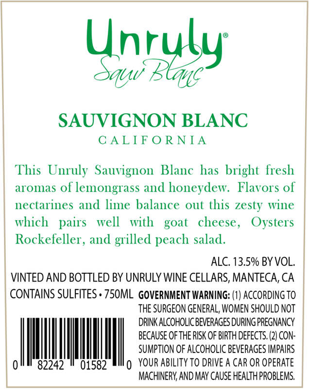 Unruly Sauvignon Blanc 750ml