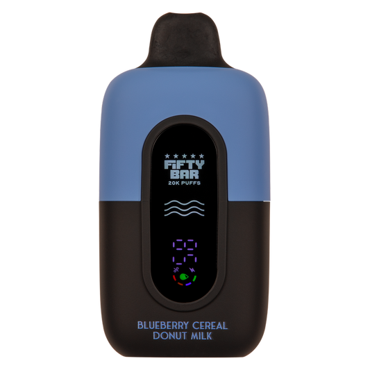 Blueberry Cereal Donut Milk Fifty Bar 20K Disposable Vape